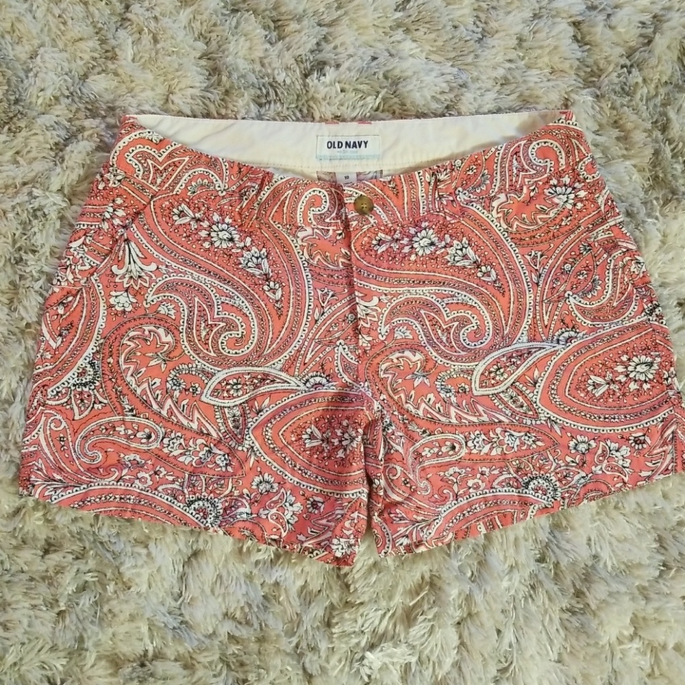 Paisley print shorts